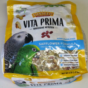 Donated Sunseed Vita Prima Safflower Formula Med-Lg Parrot Food 4lb Bag